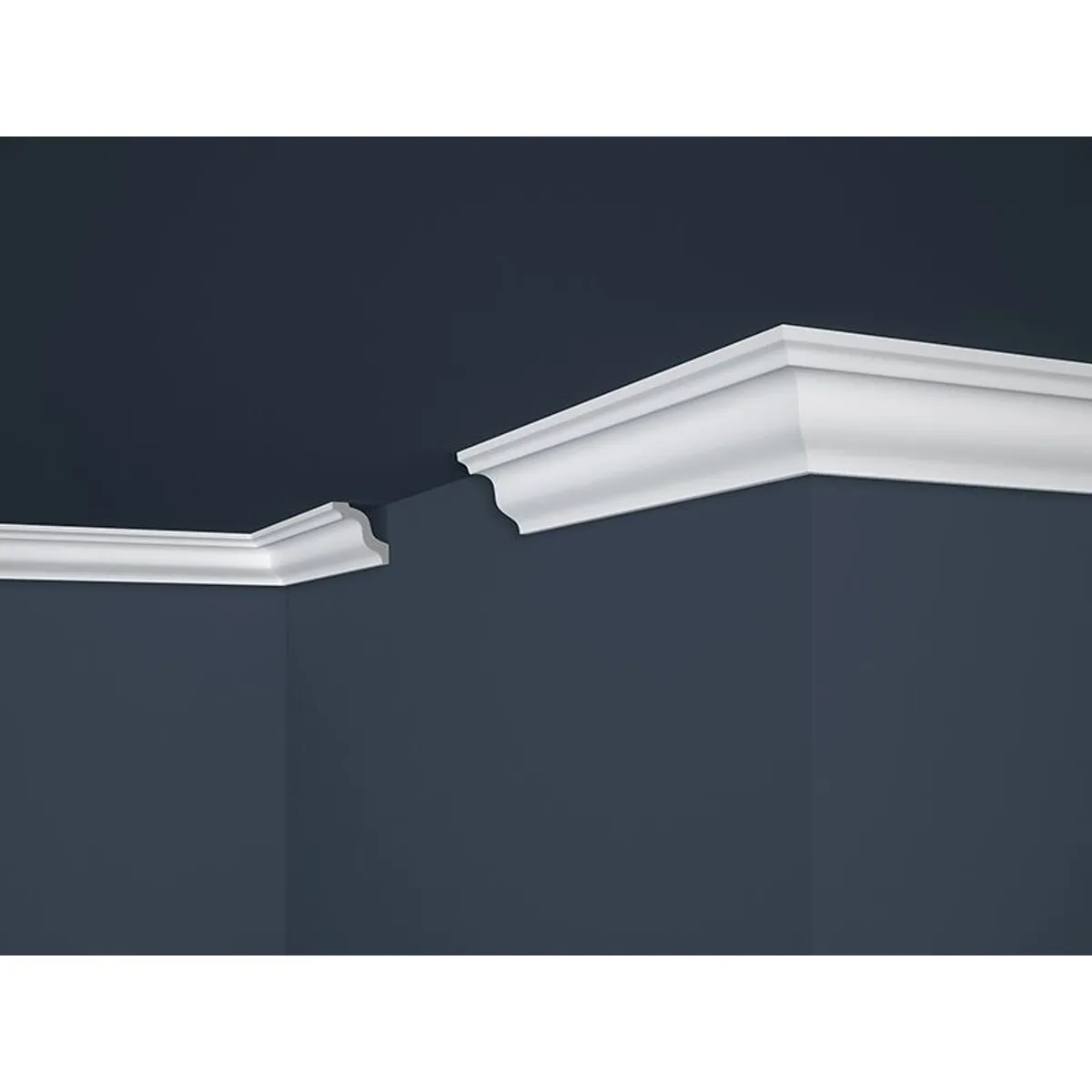 MARBET DESIGN - Cornisa E5 PS 45X40mm x 2mts. Caja 90 unds.