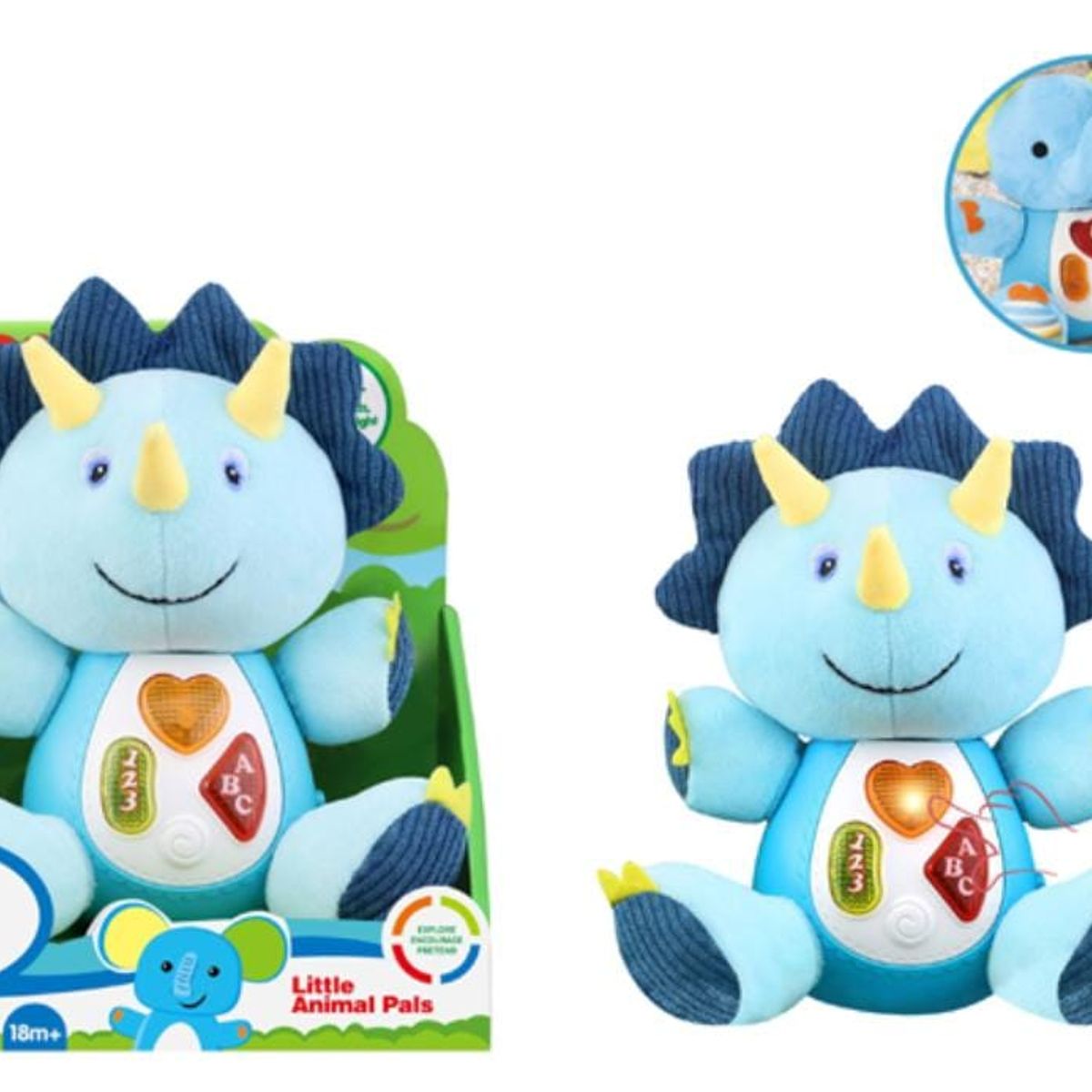 GENERICO - Peluche Dinosaurio Canta Y Aprende Conmigo