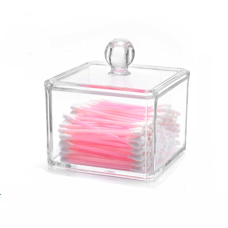 NEWTREE - Organizador De Maquillaje Acrilico Cosmetiquero Para Hisopos