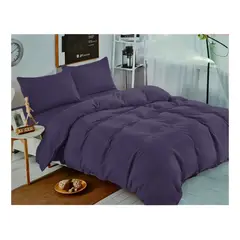 GENERICO - Juego De Sabana Morado Claro 2.0 Plazas 144 hilos (Queen) - Excelente Calidad