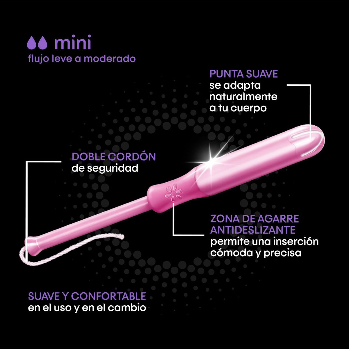 KOTEX - Tampón Kotex con aplicador Mini 16 un