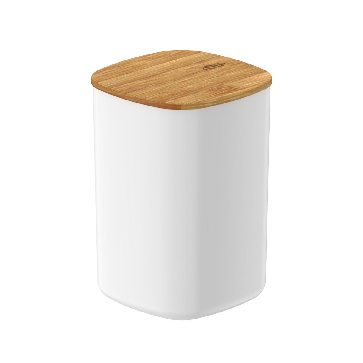 OU - Contenedor Hermético con Tapa de Bambú Keep 1 lt Blanco Ou OU