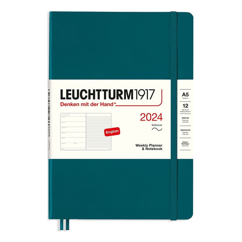 ANTARTICA LIBROS - Agenda 2024 A5 Semanal Y Libreta Pacific Green