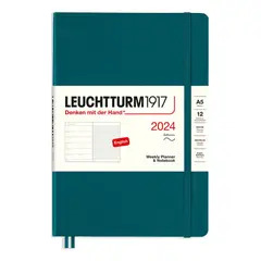 ANTARTICA LIBROS - Agenda 2024 A5 Semanal Y Libreta Pacific Green