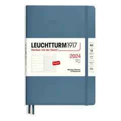 ANTARTICA LIBROS - Agenda 2024 A5 Semanal Y Libreta Stone Blue