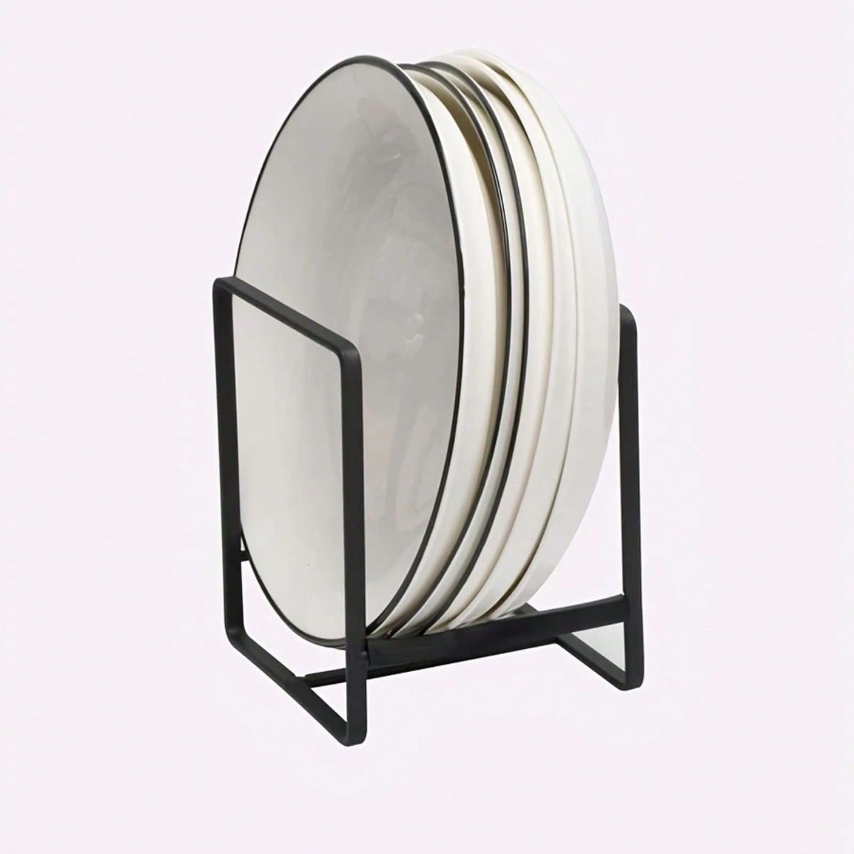 VATYERTY - Estante Para Platos De Hierro negro