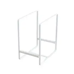 VATYERTY - Estante Para Platos De Hierro blanco