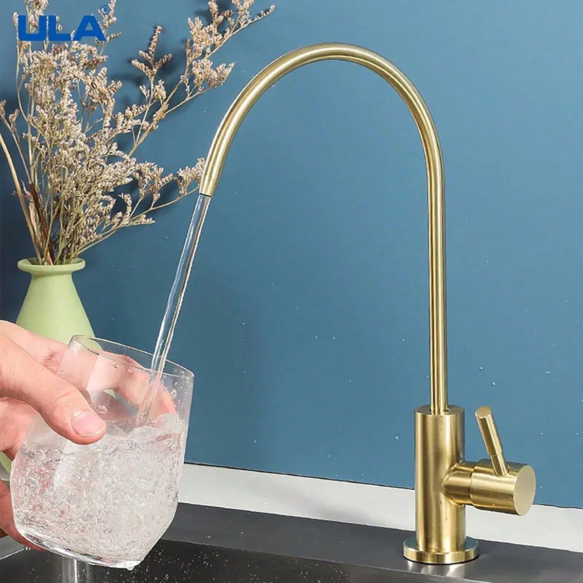 VATYERTY - Filtro De Agua Para Grifo De Cocina De Latón Filtrante