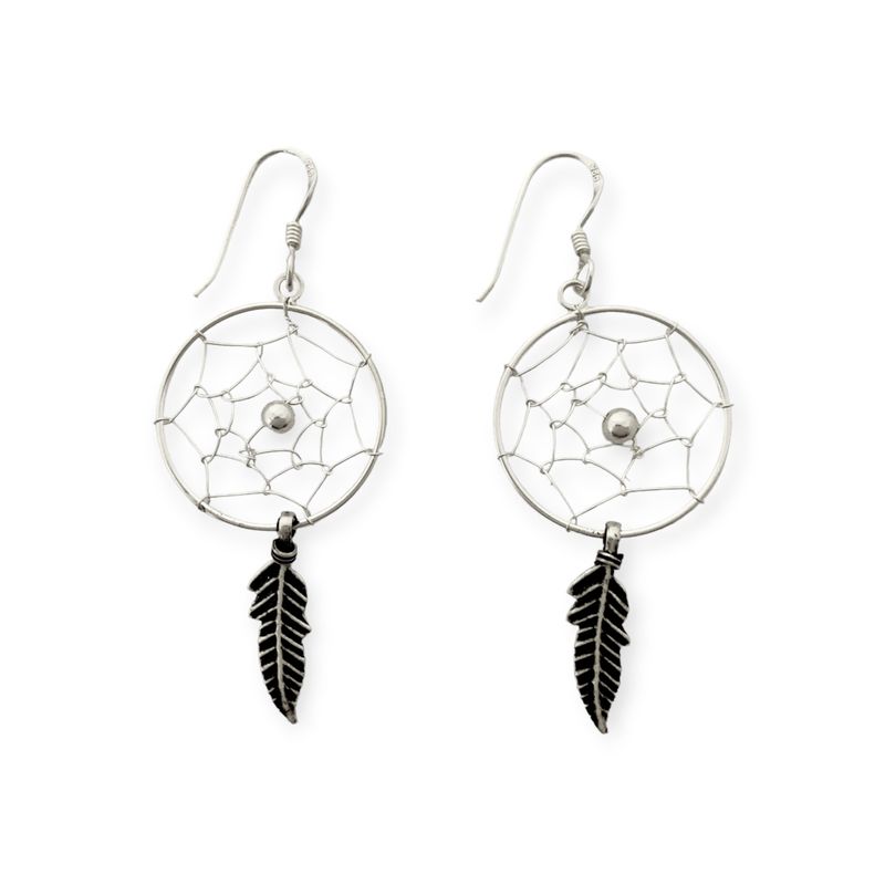 ANDREA COGGIOLA JOYAS - Aros Atrapasueños Grande Plata Fina 925