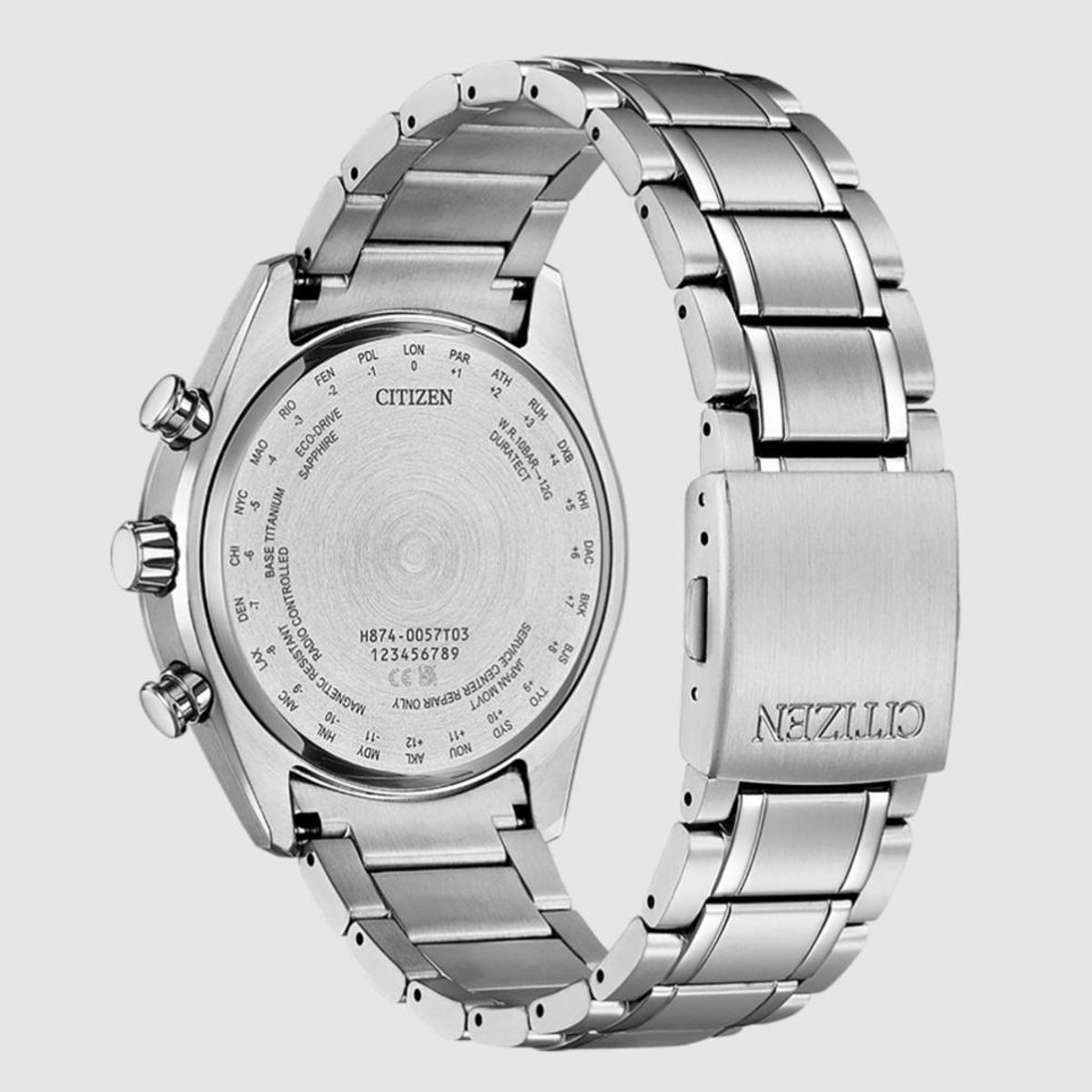 CITIZEN - Reloj Citizen Hombre Eco Drive Radiocontrolado Face Lunar
