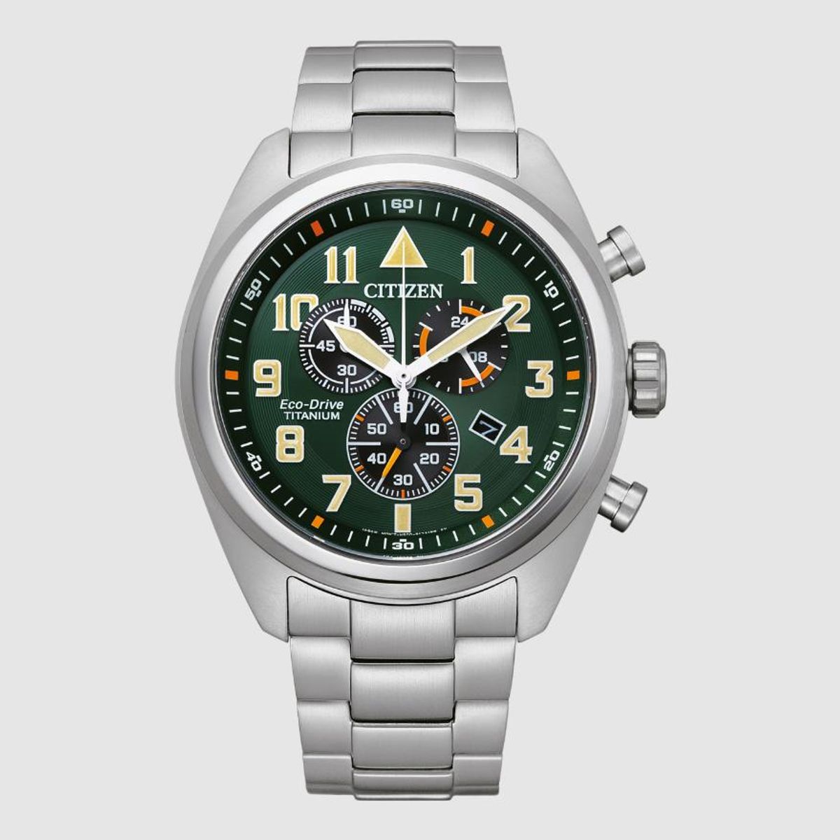 CITIZEN - Reloj Hombre Super Titanio Cronógrafo Eco-Drive