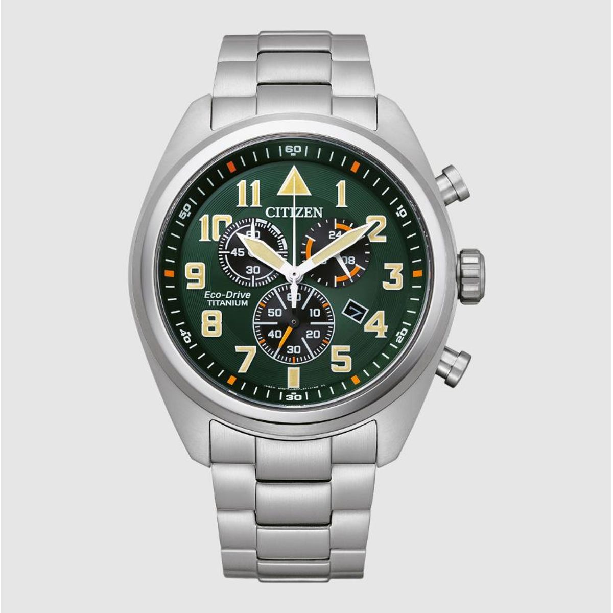 CITIZEN - Reloj Hombre Super Titanio Cronógrafo Eco-Drive