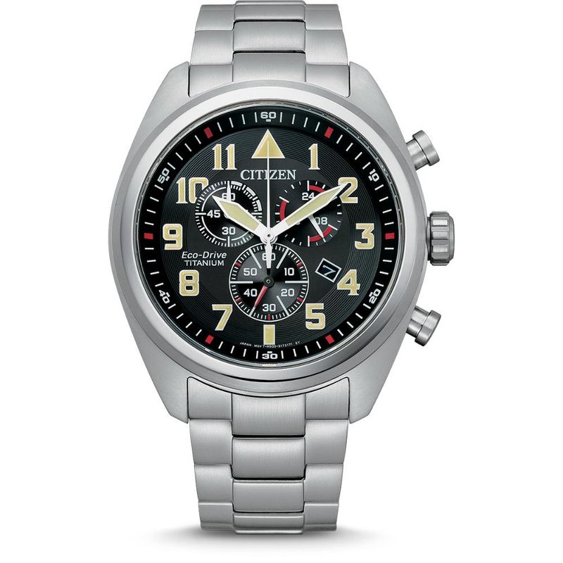 CITIZEN - Reloj Citizen Hombre AT2480-81E Super Titanio Cronografo Eco-Drive CITIZEN