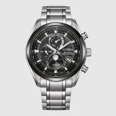 CITIZEN - Reloj Hombre BY1018-80E Eco Drive Radiocontrolado Face Lunar
