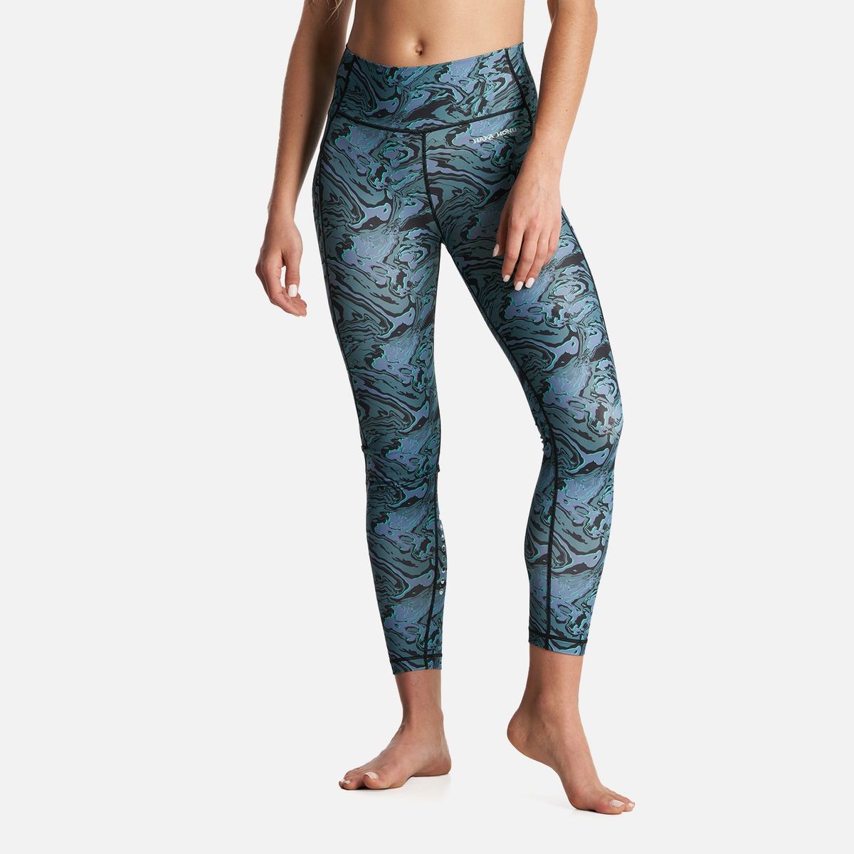 HAKA HONU - Calza Mujer Coihue Larga Print Azul Haka Honu