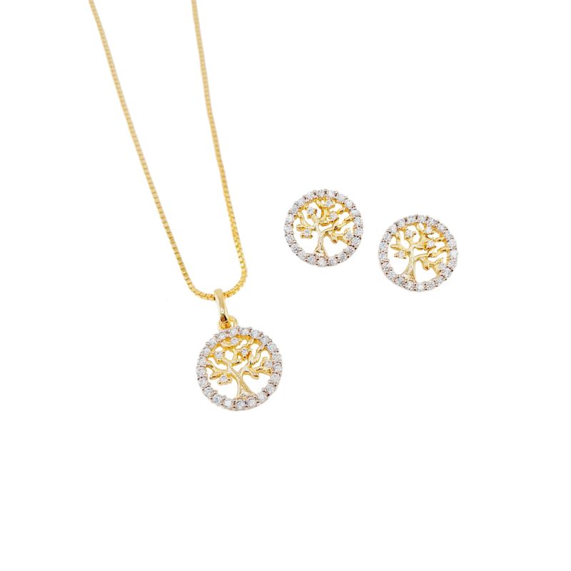 JOYAS MONTERO - Conjunto Hadid Gold Con Micro Circones