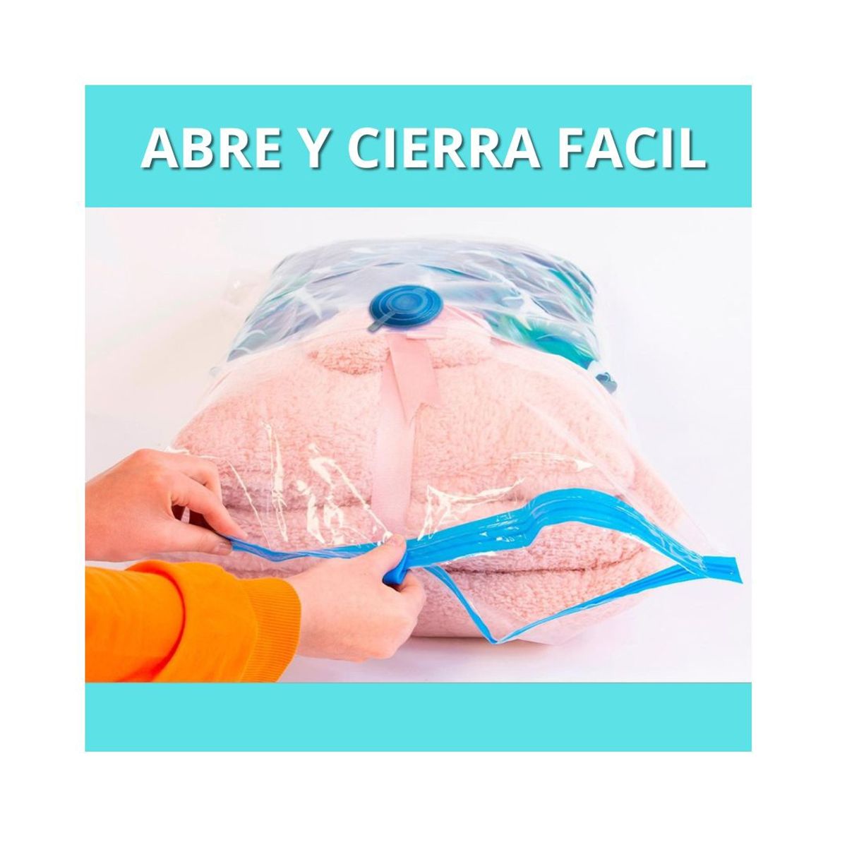 GENERICO - Pack 12 Bolsas Al Vacío Casa Compresión De Ropa 80x110