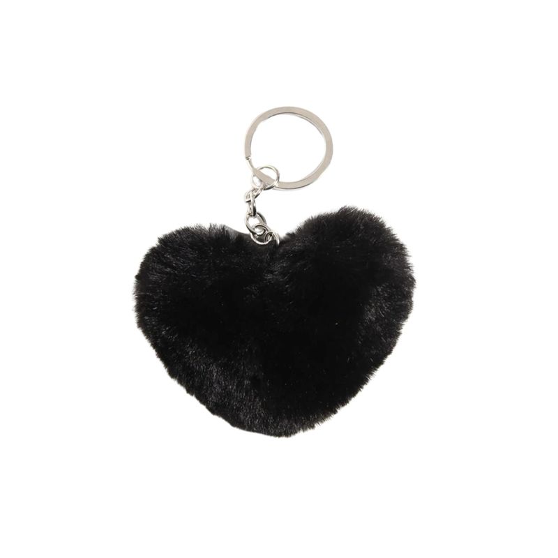 GENERICO - Llavero mullido con accesorio de corazón