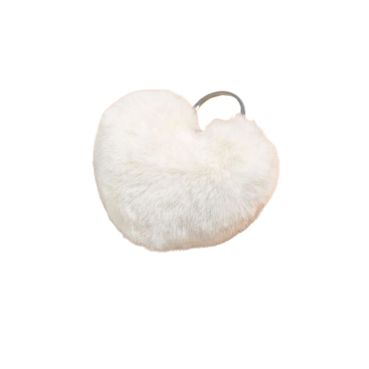 GENERICO - Llavero mullido con accesorio de corazón