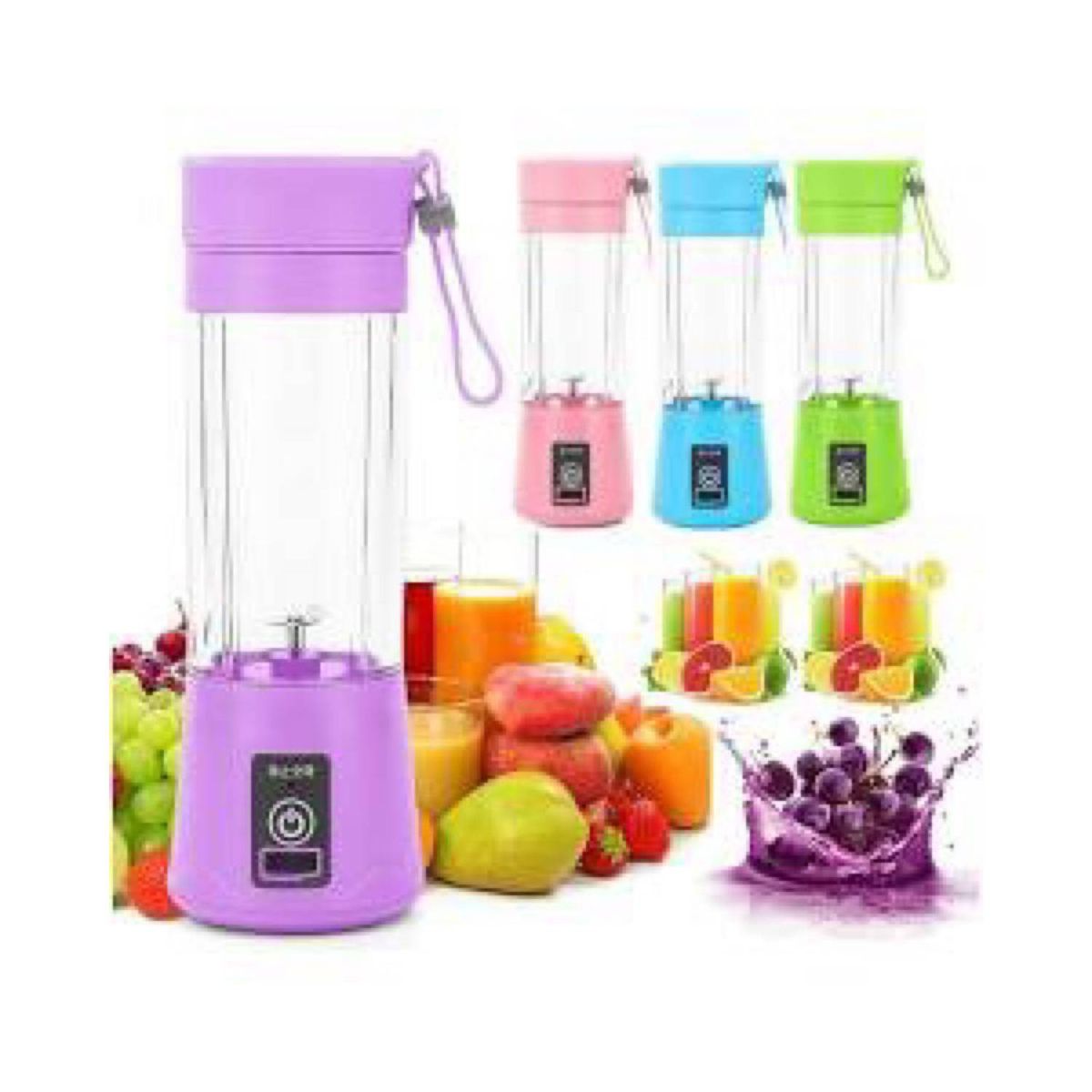 Batidora Licuadora Juguera Portátil USB Recargable Colores, marca GENERICO - Foto Principal