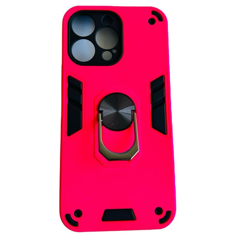 GENERICO - Carcasa Para iPhone 14 Pro Max Anti Golpes Anillo Fucsia