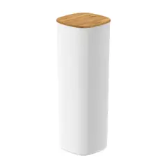 OU - Contenedor Hermético con Tapa Bambú Keep 2 lt Blanco