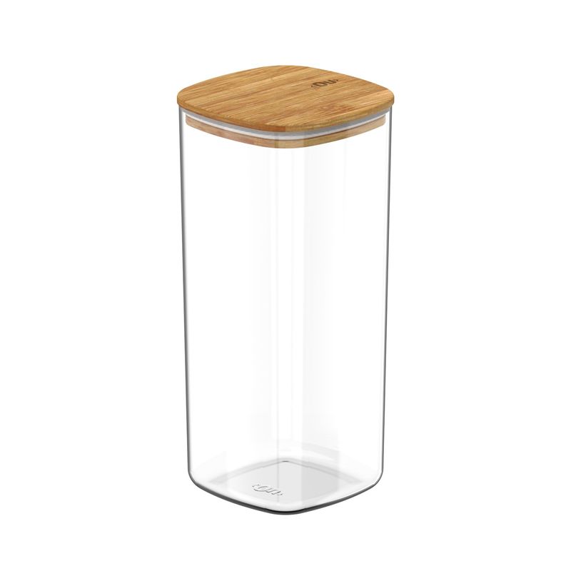 OU - Contenedor Hermético con Tapa Bambú Keep 1,5 lt Transparente Ou OU.