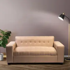 MUEBLES NEW - SOFA TRES CUERPOS BEIGE LINO
