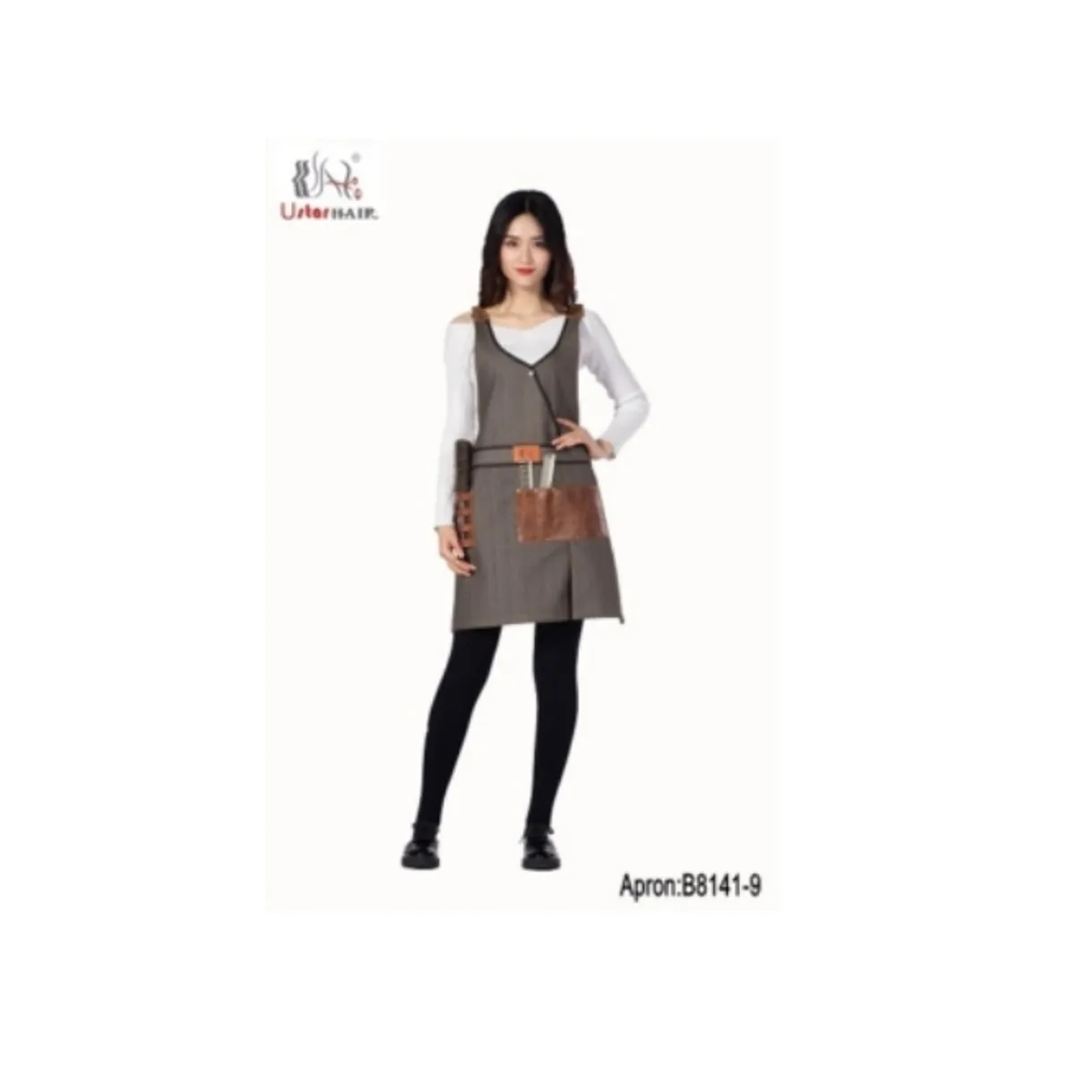 GENERICO - Pechera Tela Vaquera Cafe Correa de cuerina