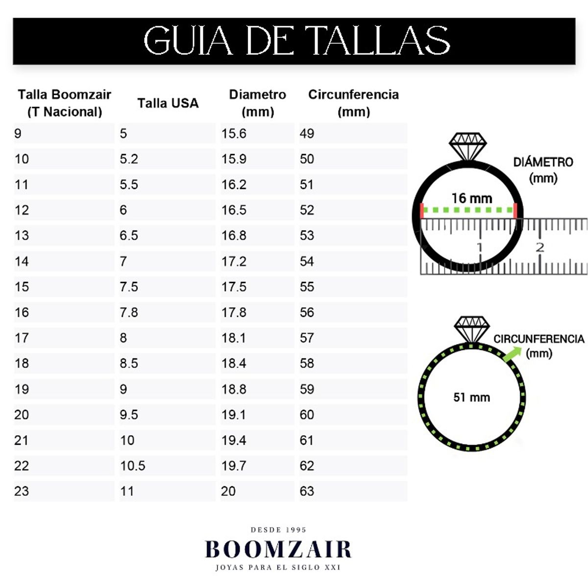BOOMZAIR - ANILLO DE COMPROMISO CORTE PRINCESA EN PLATA RODINADA