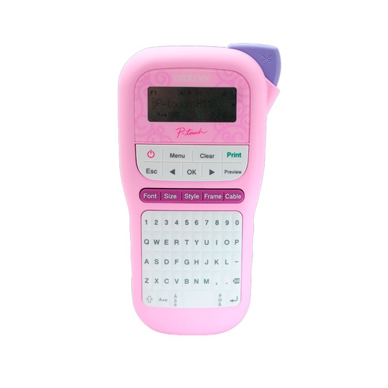 BROTHER - Rotuladora Portátil Brother PT-H110PK Rosa