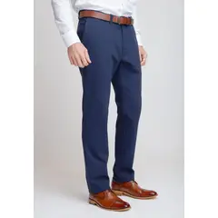TRIAL - Pantalón hombre Casual Slim Fit Vilas Algodón Azul marino