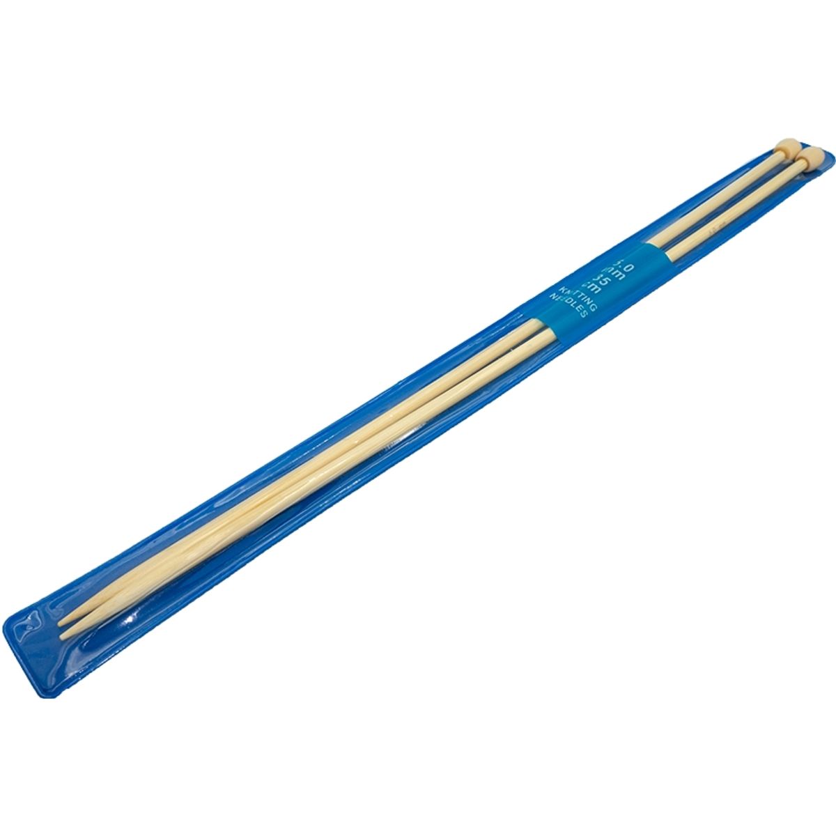 GENERICO - Palillos de Bambú 5.0mm para tejer de 35cm Knitting needles