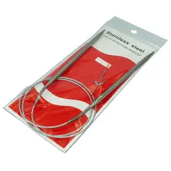 GENERICO - Palillo circular de acero inoxidable 4.0mm 80cm