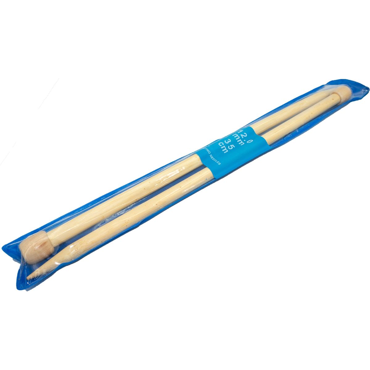 GENERICO - Palillos de Bambú 12.0mm para tejer de 35cm Knitting needles