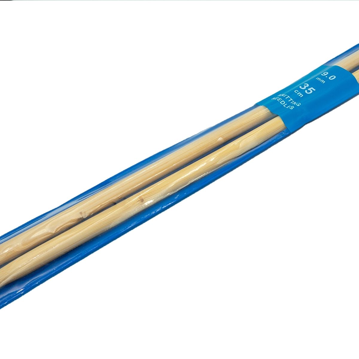 GENERICO - Palillos de Bambú 9.0mm para tejer de 35cm Knitting needles