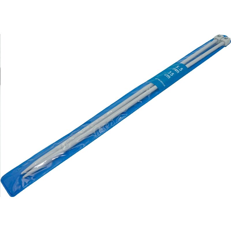 GENERICO - Palillos de Aluminio 5.5mm para tejer Knitting needles