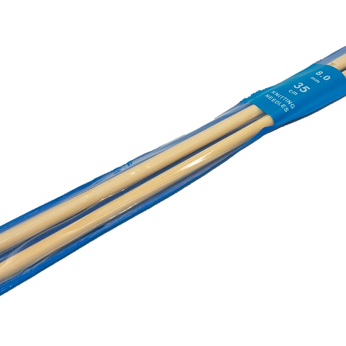 GENERICO - Palillos de Bambú 8.0mm para tejer de 35cm Knitting needles