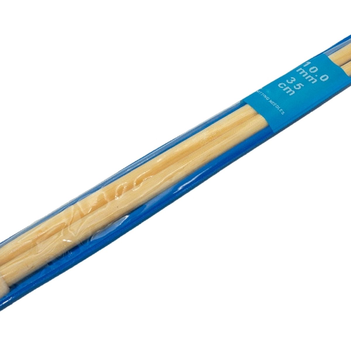 GENERICO - Palillos de Bambú 10.0mm para tejer de 35cm Knitting needles