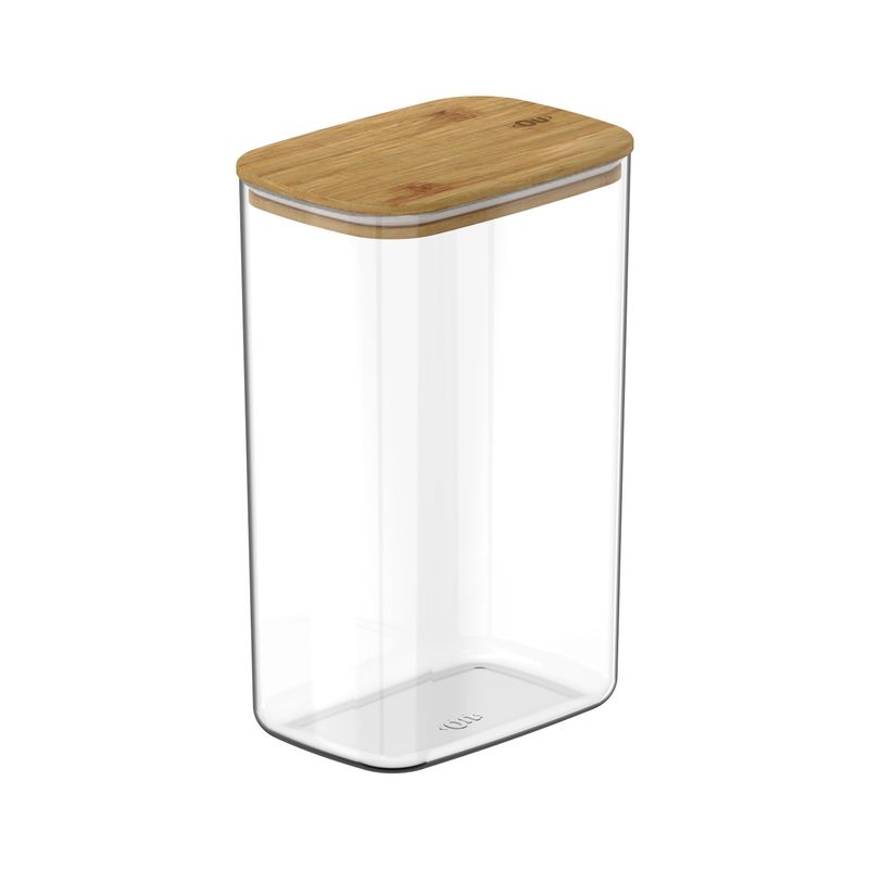 OU - Contenedor Hermético con Tapa de Bambú Keep 2,3 lt Transparente Ou OU