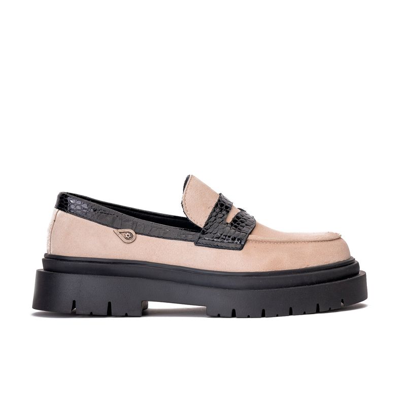 LANDAZURI - Mocasín Cuero Mármara Beige Landazuri