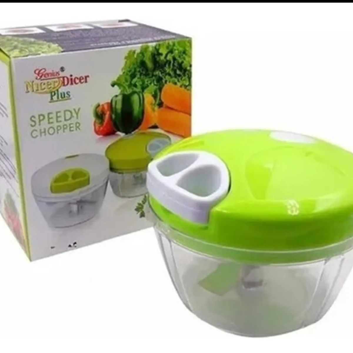 GENERICO - Picador De Verduras 3 En 1 con Cuerda Pro SPEEDY CHOPPER