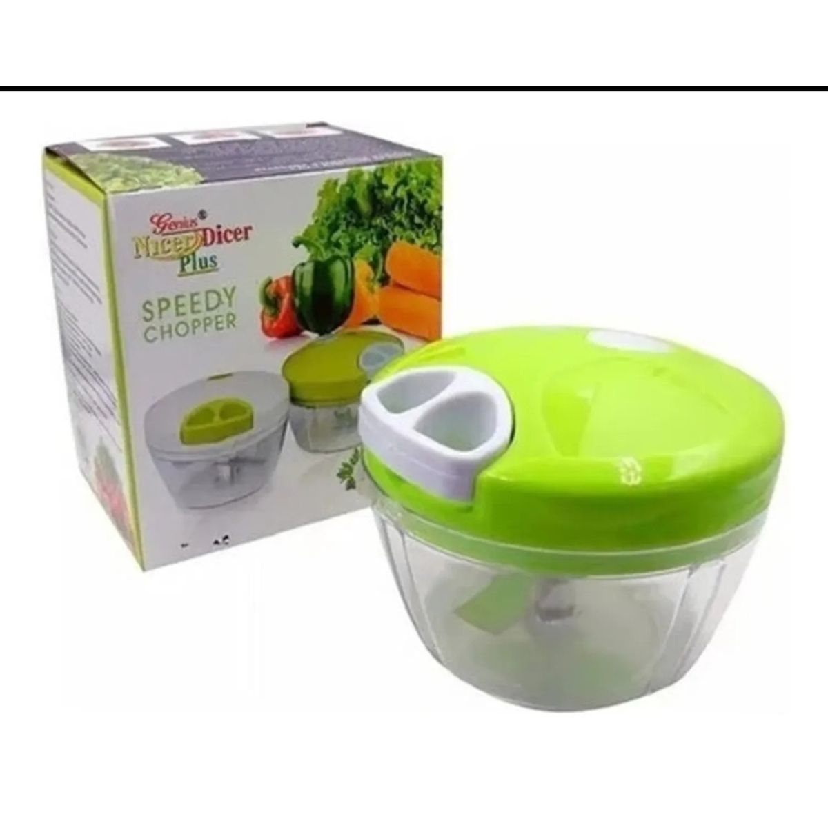 GENERICO - Picador De Verduras 3 En 1 con Cuerda Pro SPEEDY CHOPPER