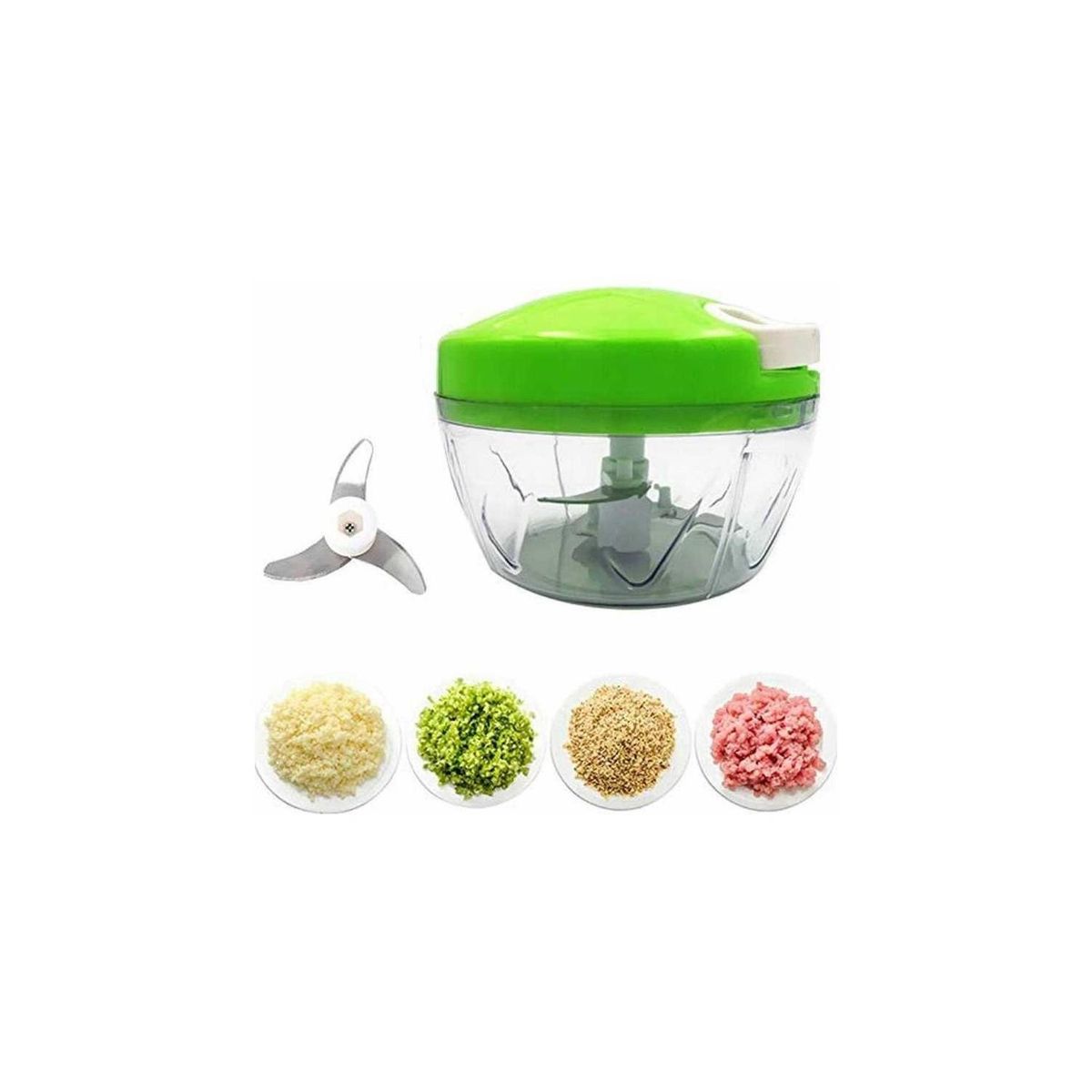 GENERICO - Picador De Verduras 3 En 1 con Cuerda Pro SPEEDY CHOPPER