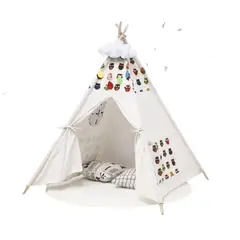FIGLIO - Carpa Tipi Niños Infantil 160 cm Buhos Juguete Decoracion