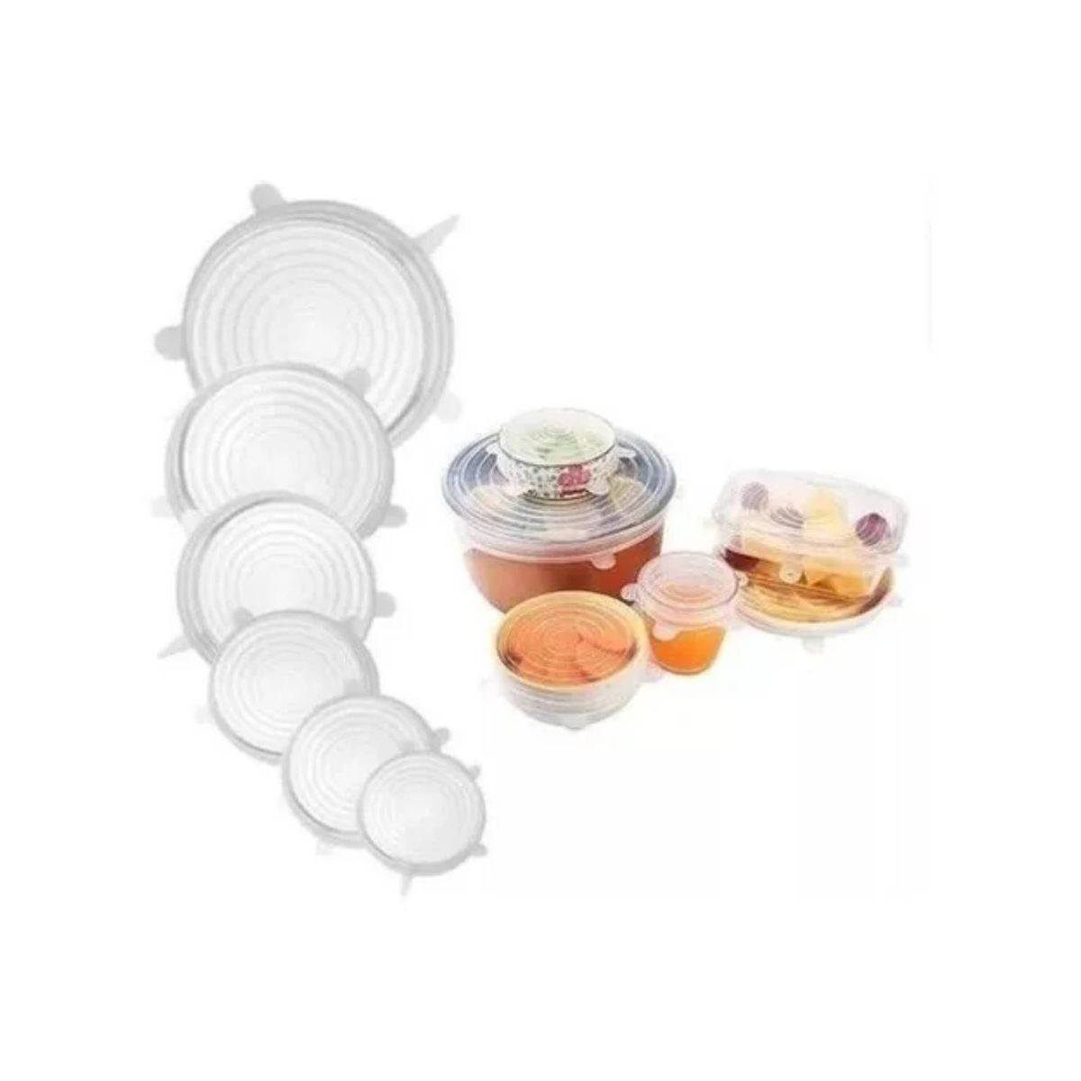 GENERICO - Tapas Silicon para contenedores de cocina