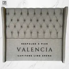 GOODAY - Respaldo con brazos capitoné a piso