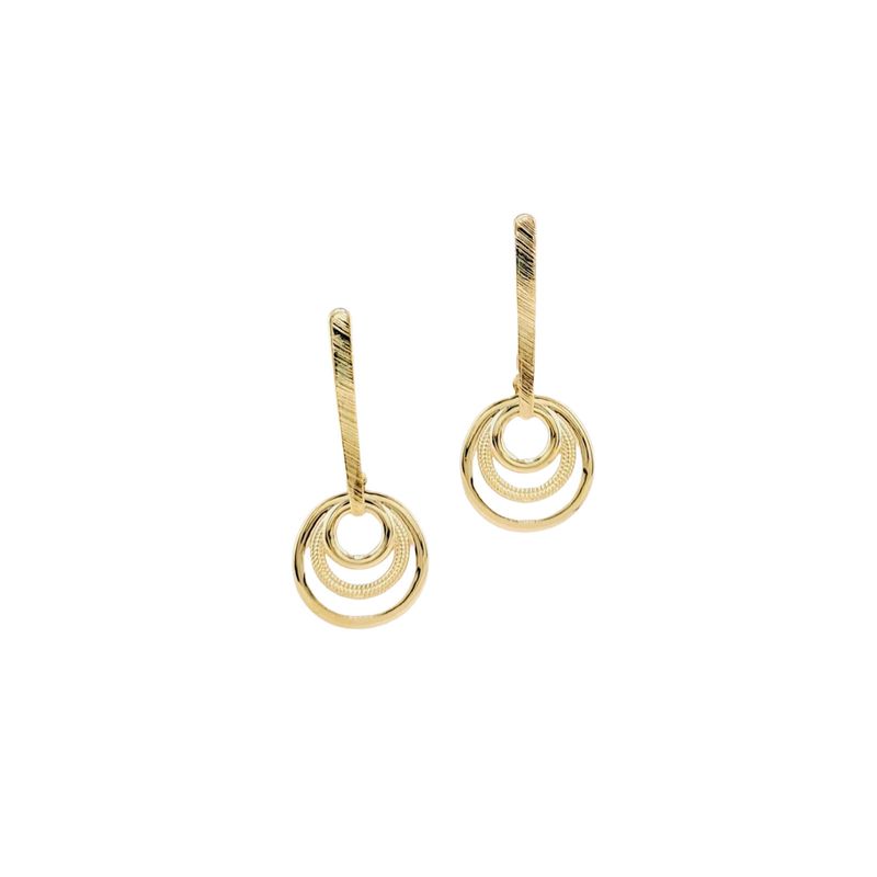 JOYAS MONTERO - Aros Mia Gold Baño de Oro 24k