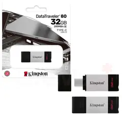 KINGSTON - Pendrive USB 3.2 Tipo-C 32GB DataTraveler80 200MB/s