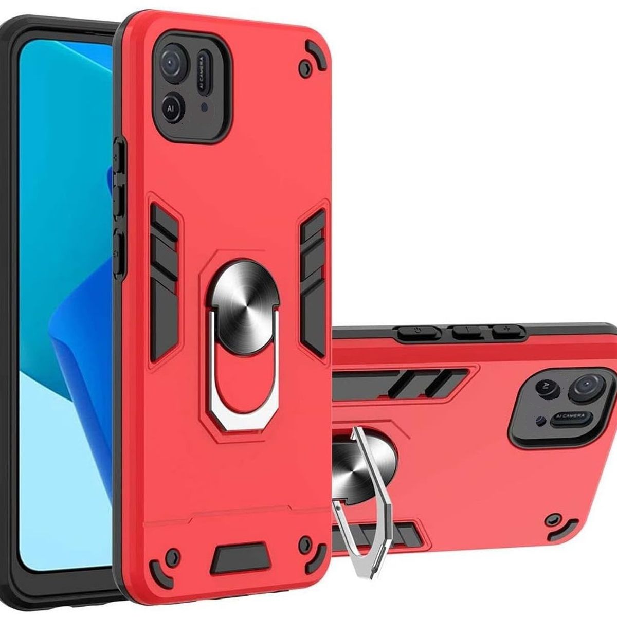 GENERICO - Carcasa Antishock Para Motorola Edge 40 5G Rojo